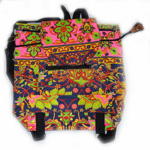 Colourful Backpack - Pink