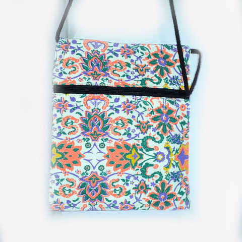 Colourful Small Shoulder Bag - White