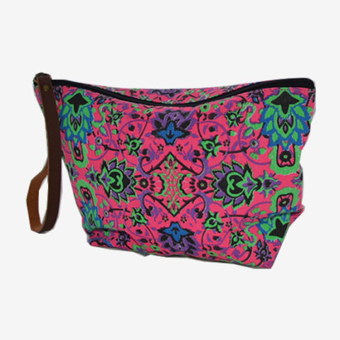 Colourful Cosmetics Bag - Pink
