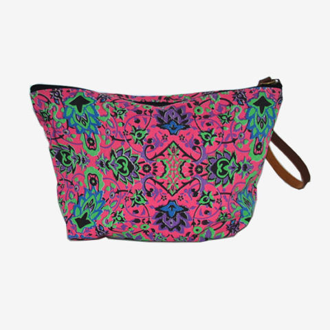 Colourful Cosmetics Bag - Pink