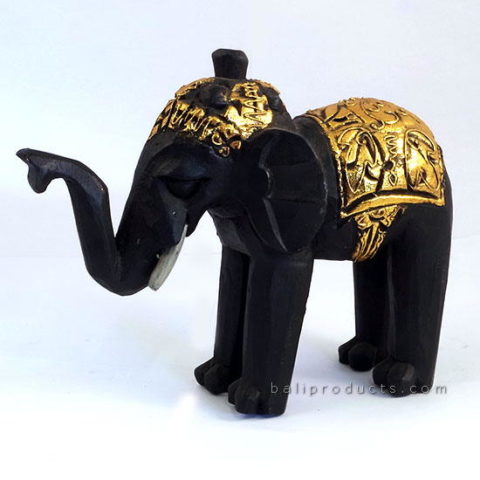 Gold Wooden Elephant