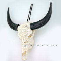 Carved Buffalo Skull