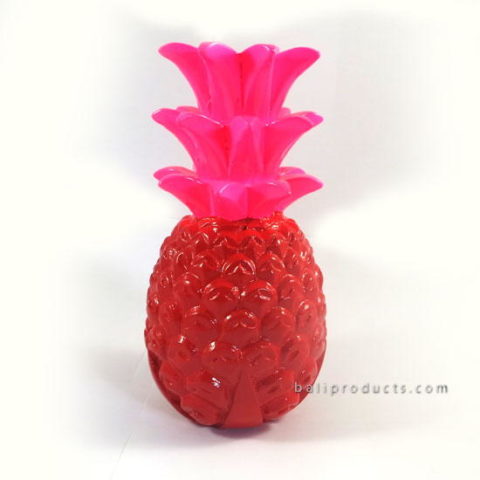 RESIN PINEAPPLE RED PINK L