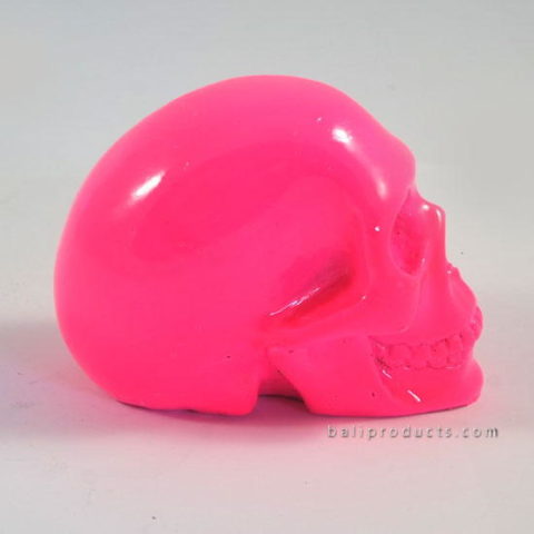 Resin Skull Plain Pink
