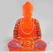 Resin Buddha Batik Orange