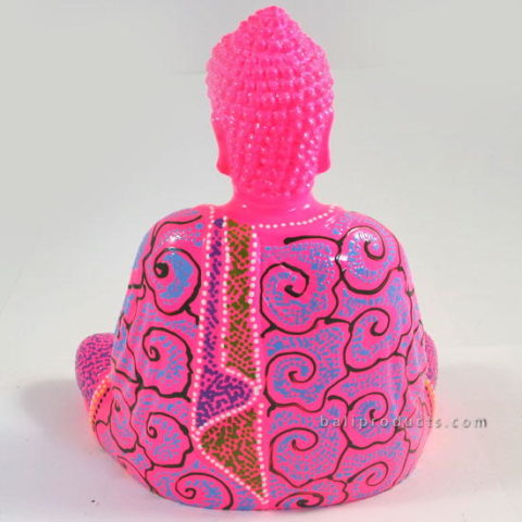 Resin Buddha Batik Pink