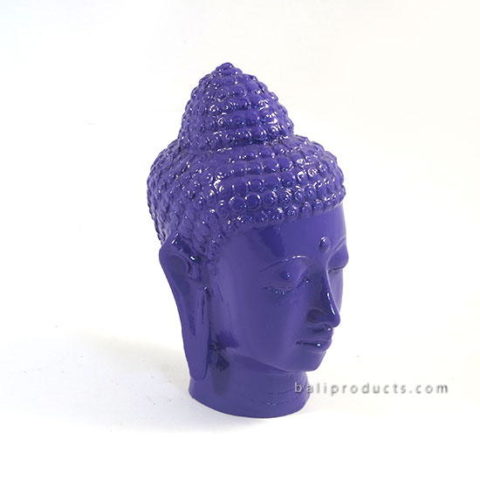 Resin Buddha Head Blue