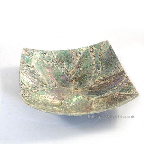Crushed Shell Square Bowl