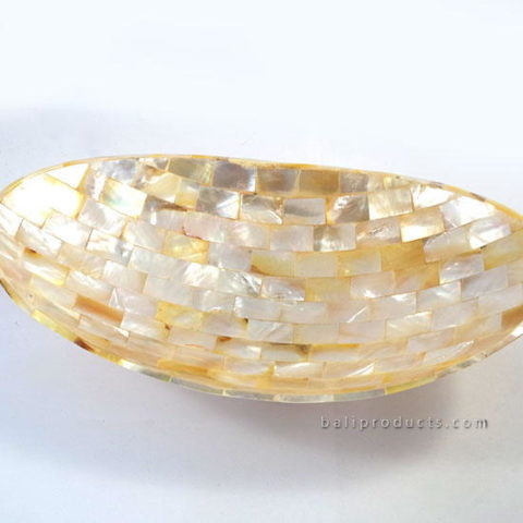 Crushed Shell Oval Tray