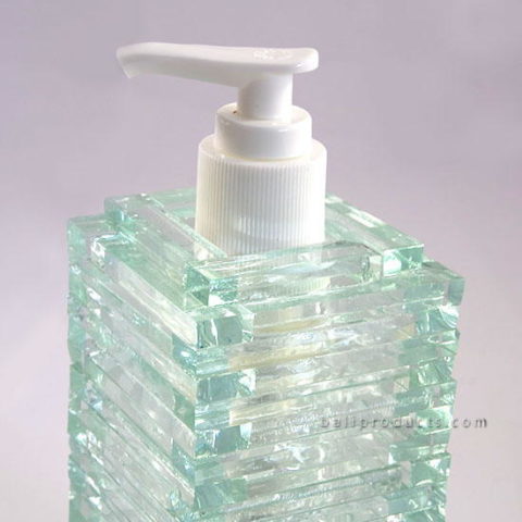 Rectangular Recycled Glass Soap Dispenser