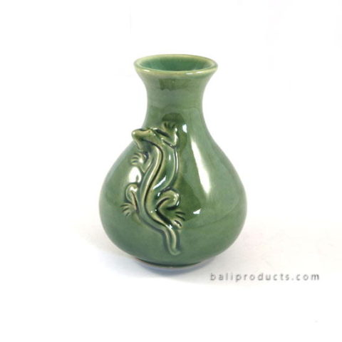 Ceramic Gecko Flower Vase