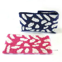 Beads Pouch M With Mozaic Motif