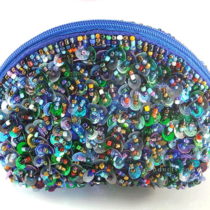 Beads Half Round Pouch Small 3D