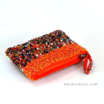 Beads Pouch With Band Mix Motive