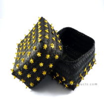 Bamboo Box Black With Beads