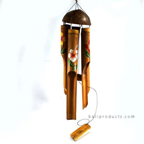 Bamboo Wind Chime In Coco Hanger